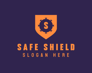 Virus Shield Protection logo design