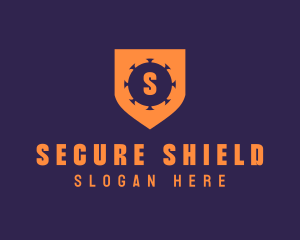 Virus Shield Protection logo design