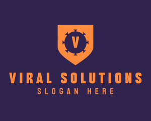 Virus - Virus Shield Protection logo design