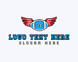 Football - Football League Wings logo design