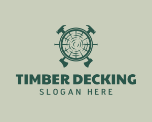 Timber Carpenter Handyman Tool logo design