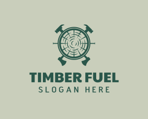 Timber Carpenter Handyman Tool logo design