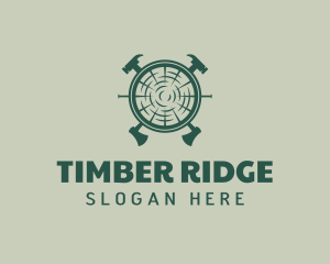 Timber Carpenter Handyman Tool logo design