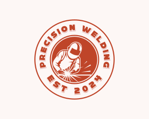 Welding - Welding Metalworks Welder logo design