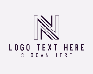 Linear - Startup Business Letter N logo design
