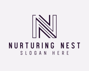 Startup Business Letter N  logo design