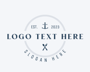 Anchor - Fine Dining Cuisine Restaurant logo design