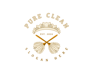 Housekeeping Cleaning Maid logo design