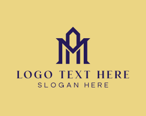 Monogram - Professional Finance Letter MA logo design