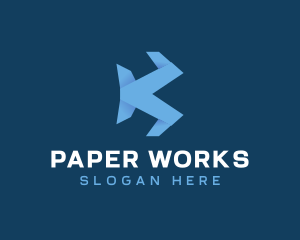 Paper - Paper Origami Wings logo design