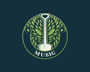 Shovel Leaf Tree Logo