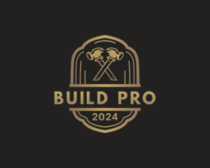 Vintage Hammer Builder logo design