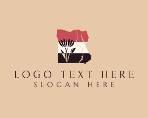 Geography - Lotus Egypt Flag logo design