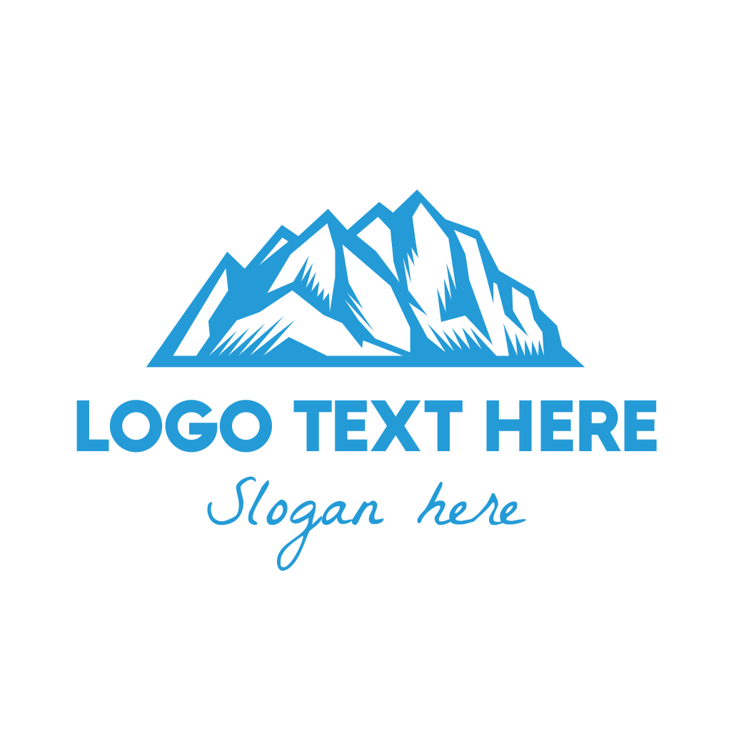 Blue Ice Mountain Logo | BrandCrowd Logo Maker