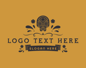 Ornamental - Decorative Ornamental Skull logo design