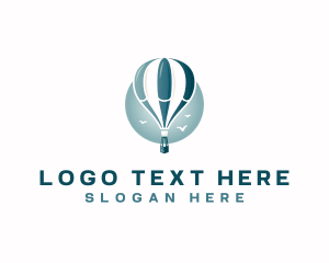 Aircraft - Hot Air Balloon Travel logo design