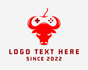 Bullfighting - Bull Game Controller logo design