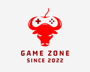 Bull Game Controller logo design