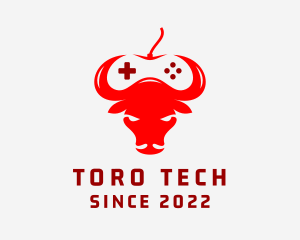 Bull Game Controller logo design