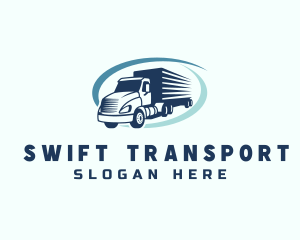 Transporation - Truck Delivery Logistics logo design