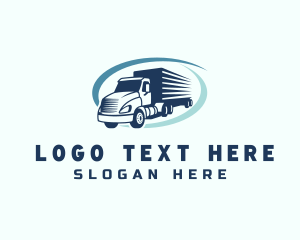 Operational - Truck Delivery Logistics logo design