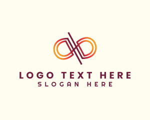 Infinity - Motion Loop Letter QB logo design