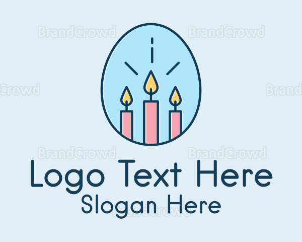 Easter Egg Candles Logo