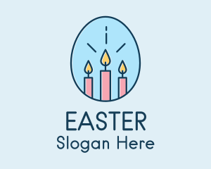 Easter Egg Candles  Logo