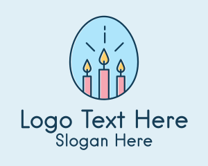 Easter Egg Candles  Logo