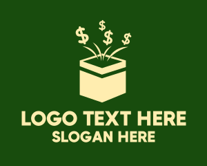 Stock Market - Dollar Box logo design