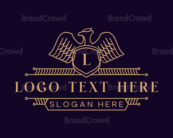 Royal Eagle Monoline Logo | BrandCrowd Logo Maker