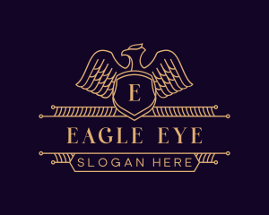 Royal Eagle Monoline logo design