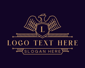 Decorative - Royal Eagle Monoline logo design
