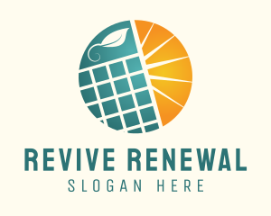 Natural Solar Panel logo design