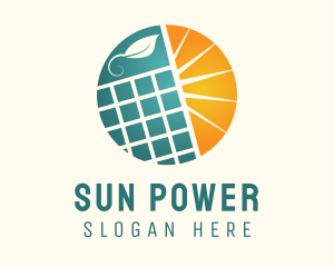 Solar - Natural Solar Panel logo design
