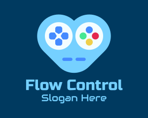 Heart Game Controller  logo design