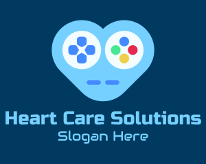 Heart Game Controller  logo design