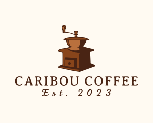 Antique Coffee Grinder logo design