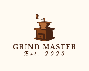 Antique Coffee Grinder logo design