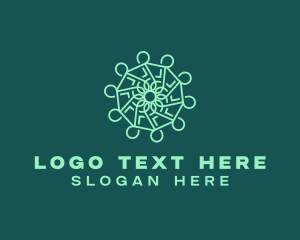 Eco Friendly - Ornamental Flower Circle logo design