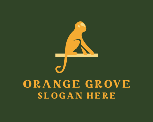 Orangutan - Wild Orange Monkey logo design