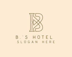 Minimalist Business Letter B logo design