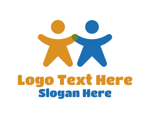 Communication - People Holding Hands logo design