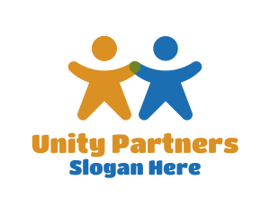 Cooperation - People Holding Hands logo design