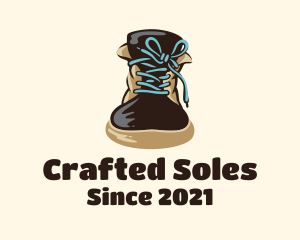 Shoelace Knot Boots logo design