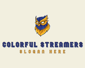 Owl Bird Streamer logo design