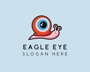 Snail Eyeball Shell logo design