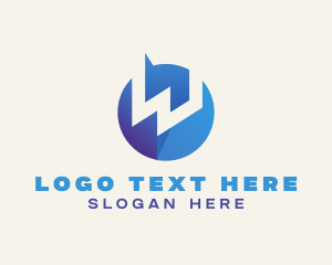 Financial - Modern Business Letter W logo design