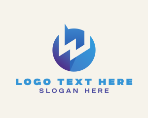 Modern Business Letter W  Logo