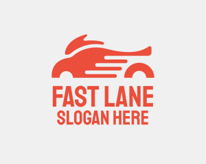 Fast Orange Motorcycle logo design